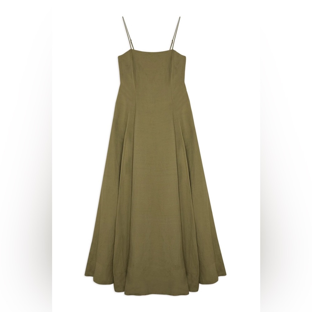NWT Lydia Millen x Karen Millen Linen Strappy Maxi Dress - US 12 - Picture 3 of 5